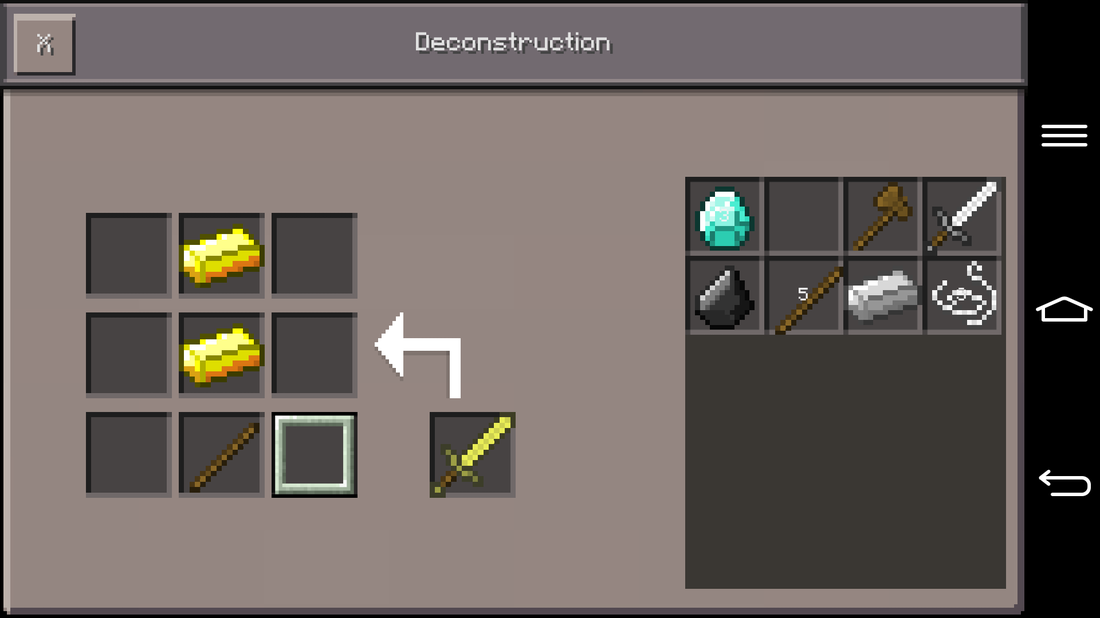 Deconstruction Table / Моды для Майнкрафт / Minecraft PE Inside