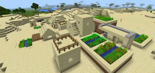 Glitched Double Desert Village