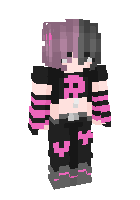 Pink and black cute girl