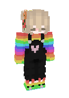 Rainbow blonde hair girl
