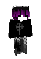 Goth girl with dreadlocks